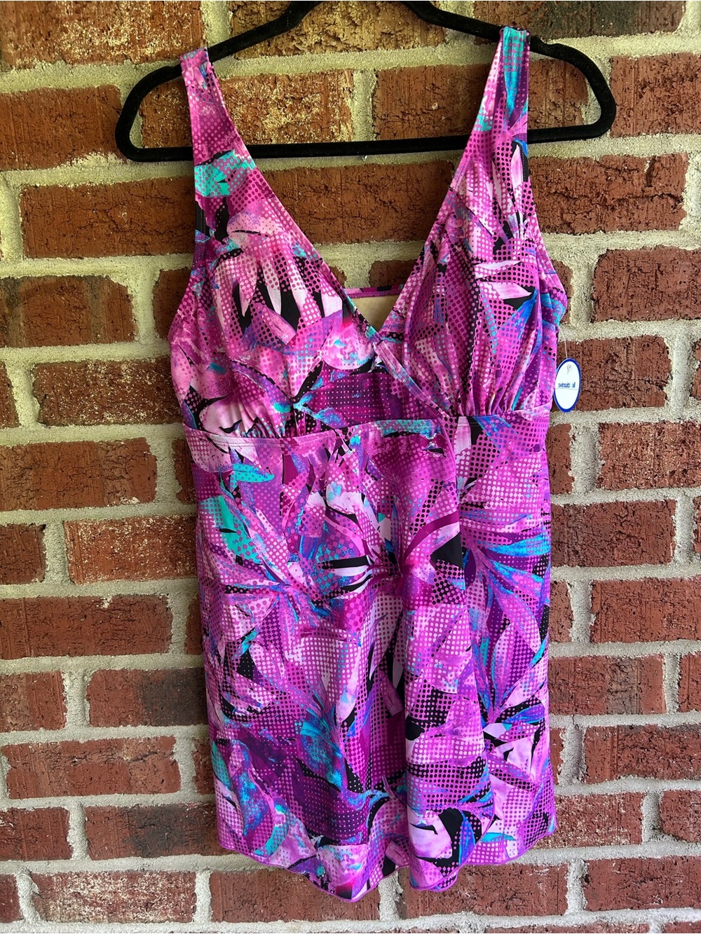 Swimsuit For All Swim Dress/ Suit Multicolor Floral Women's  Size:14 New!